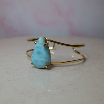 Larimar armband, guld (A) Spiritana