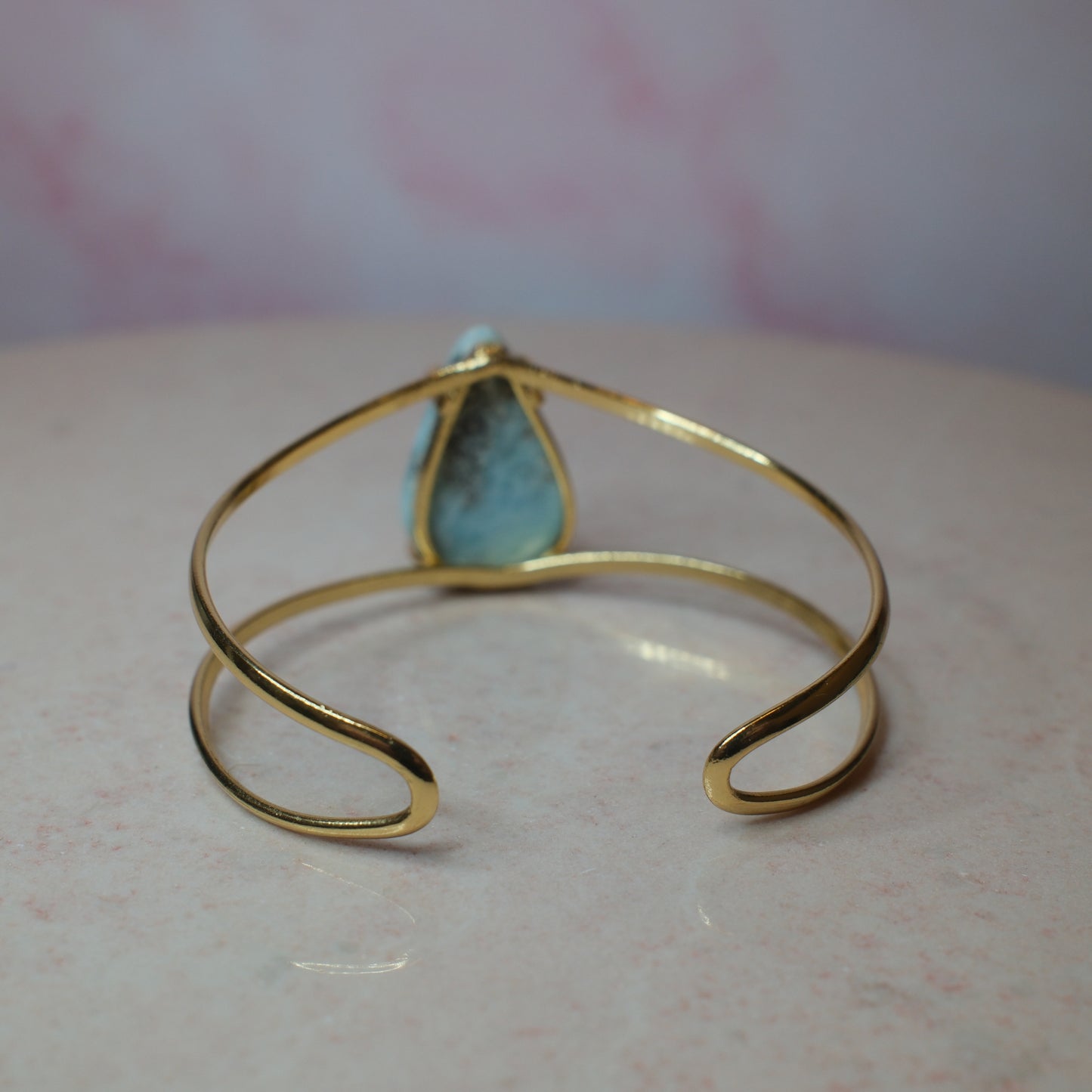 Larimar armband, guld (A) Spiritana