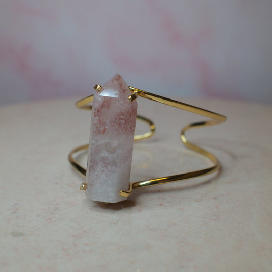 Rosa ametist armband, guld (C) Spiritana