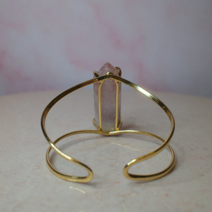 Rosa ametist armband, guld (C) Spiritana