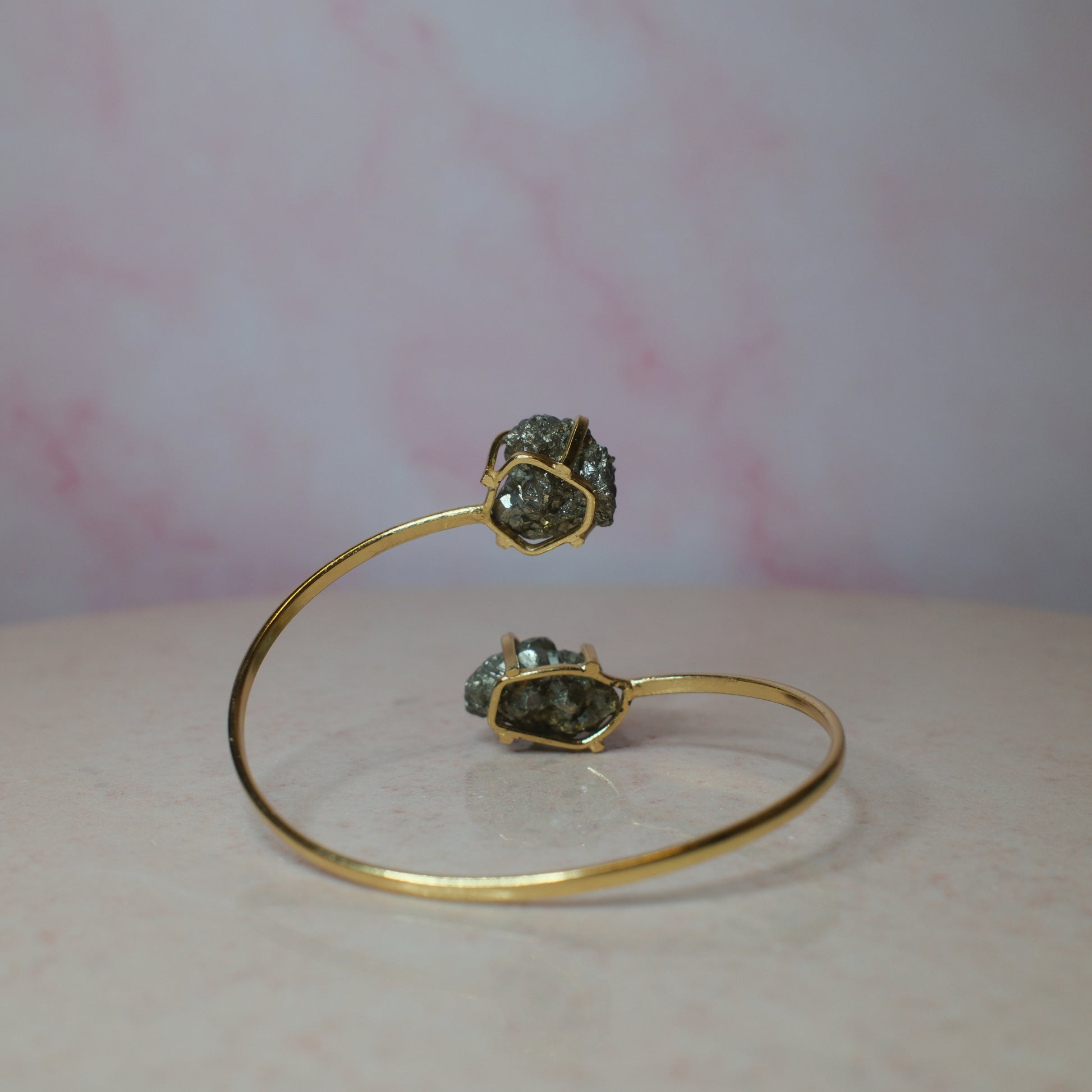 Pyrit armband, guld (A) Spiritana
