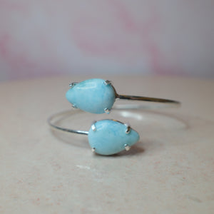 Larimar armband, silver (G) Spiritana