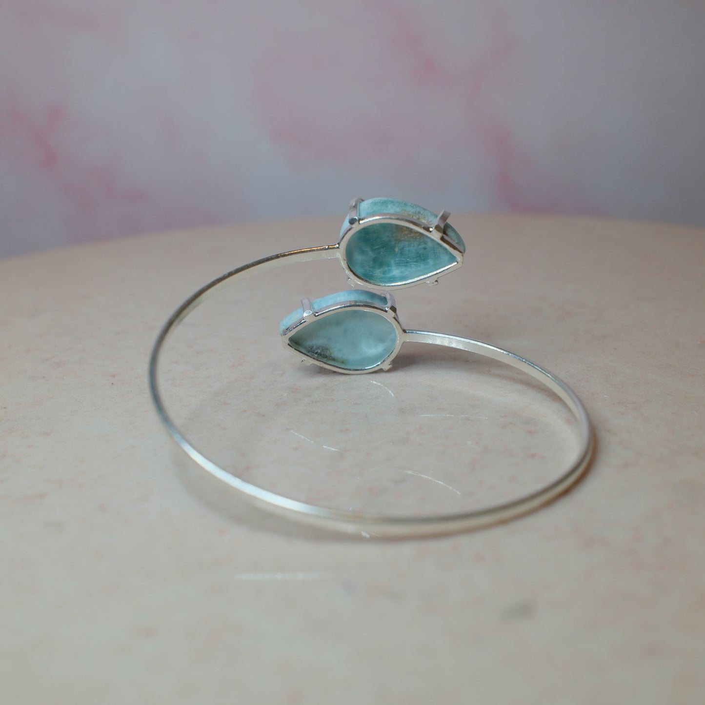 Larimar armband, silver (G) Spiritana