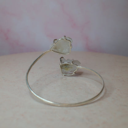 Bergkristall armband, silver (B) Spiritana