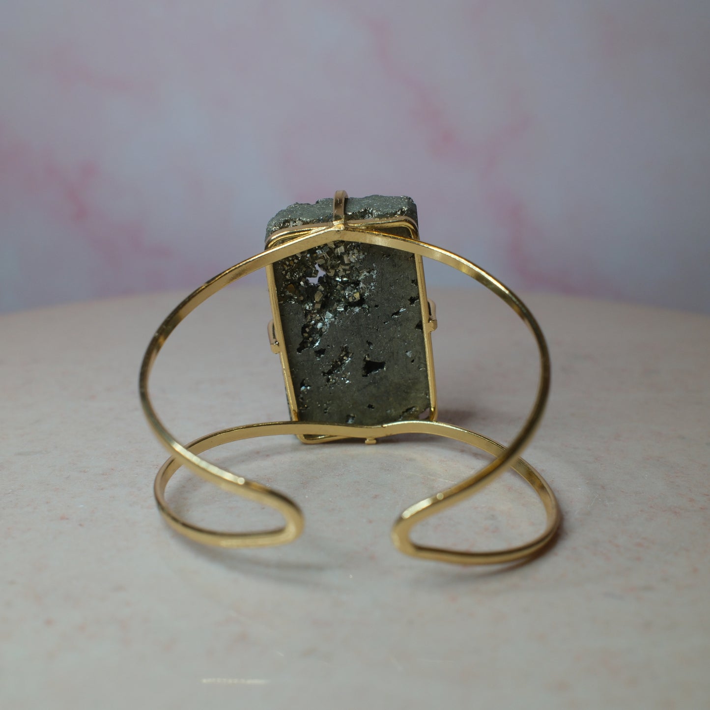 Pyrit armband, guld (C) Spiritana