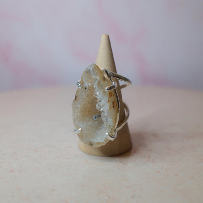 Agatgeod ring, silver (A) Spiritana