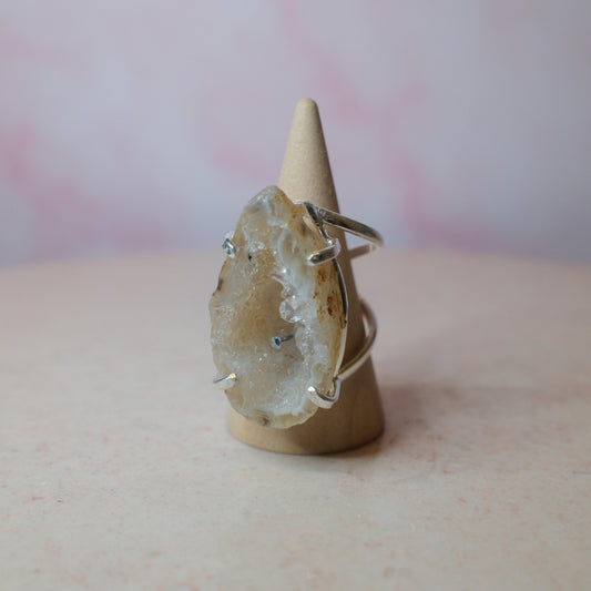 Agatgeod ring, silver (A) Spiritana