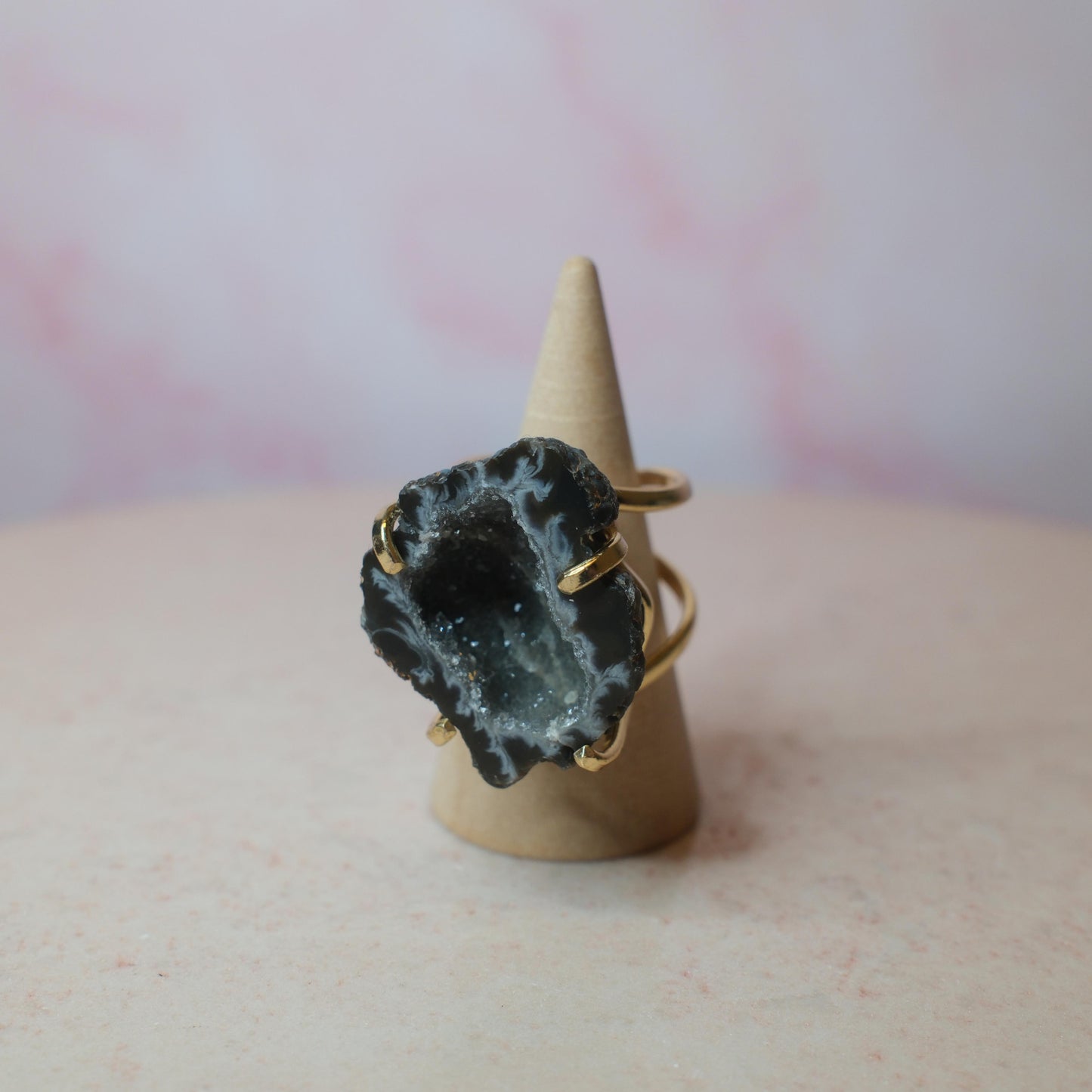 Agatgeod ring, guld (C) Spiritana