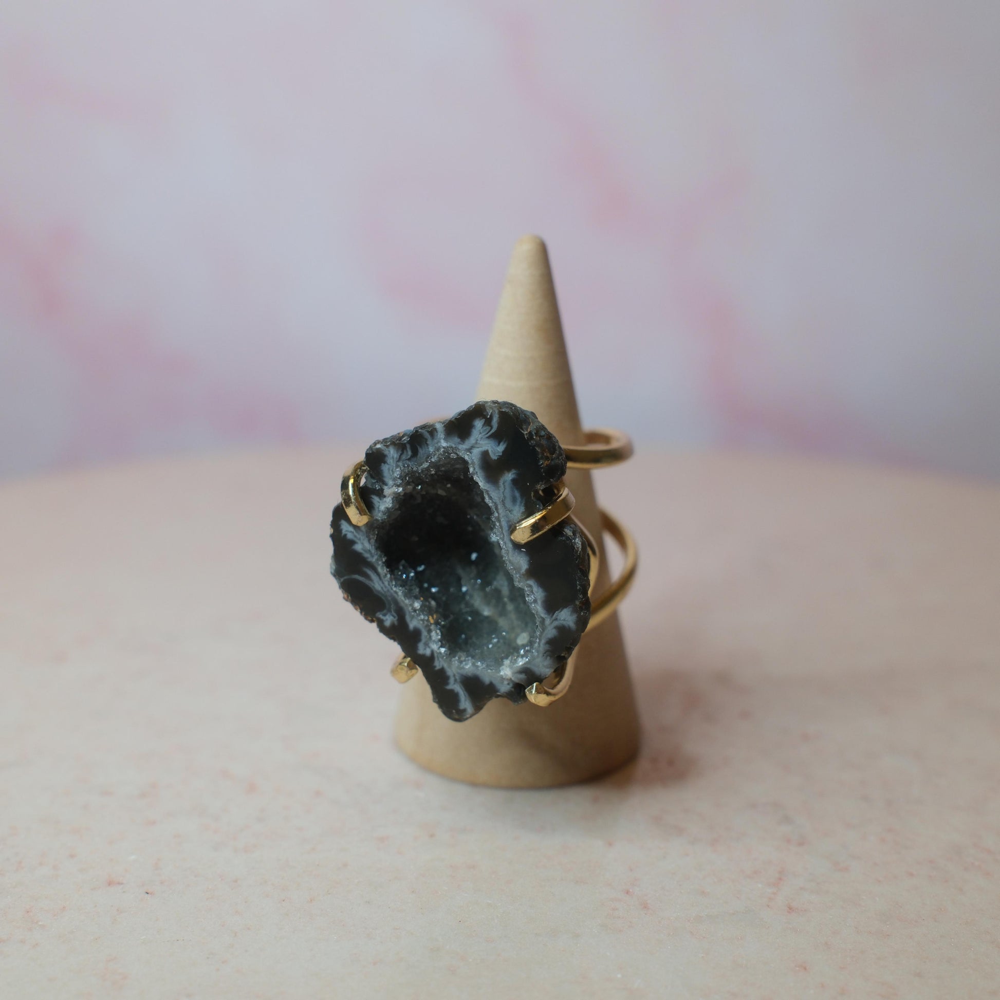 Agatgeod ring, guld (C) Spiritana