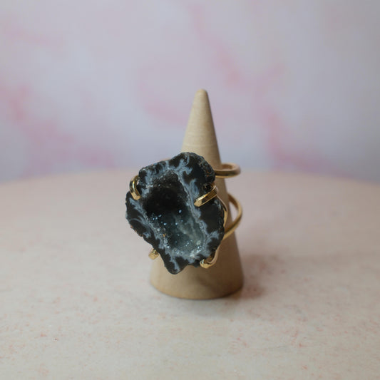 Agatgeod ring, guld (C) Spiritana