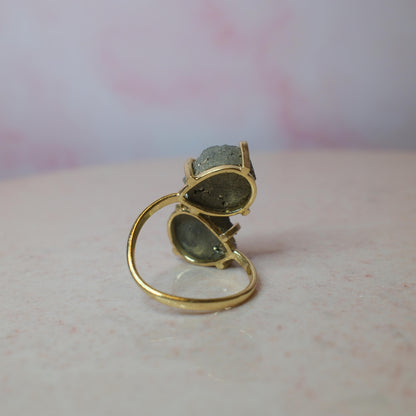 Pyrit ring, guld (B) Spiritana