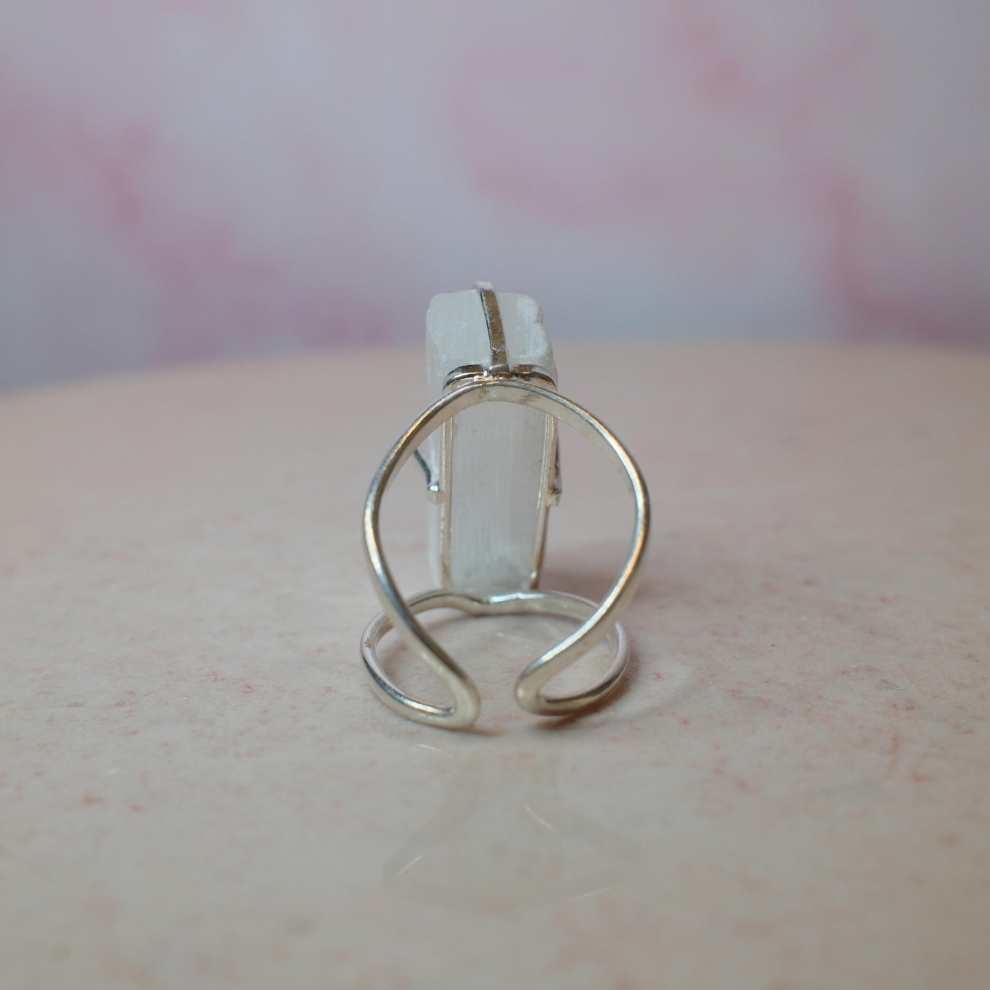 Selenit ring, silver (B) Spiritana