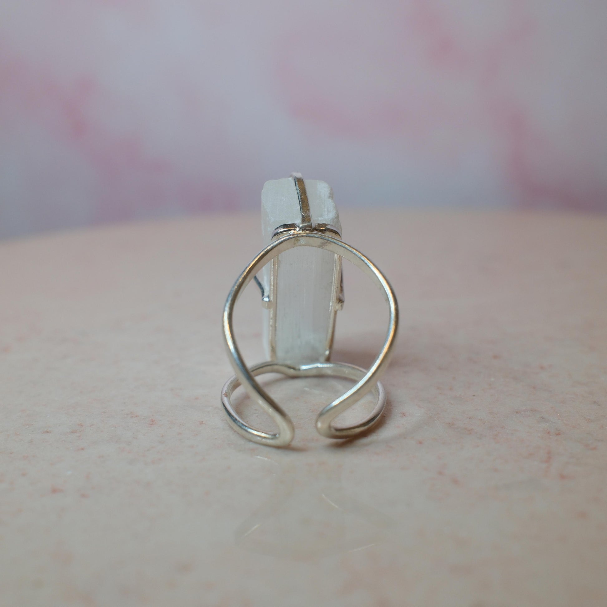 Selenit ring, silver (B) Spiritana