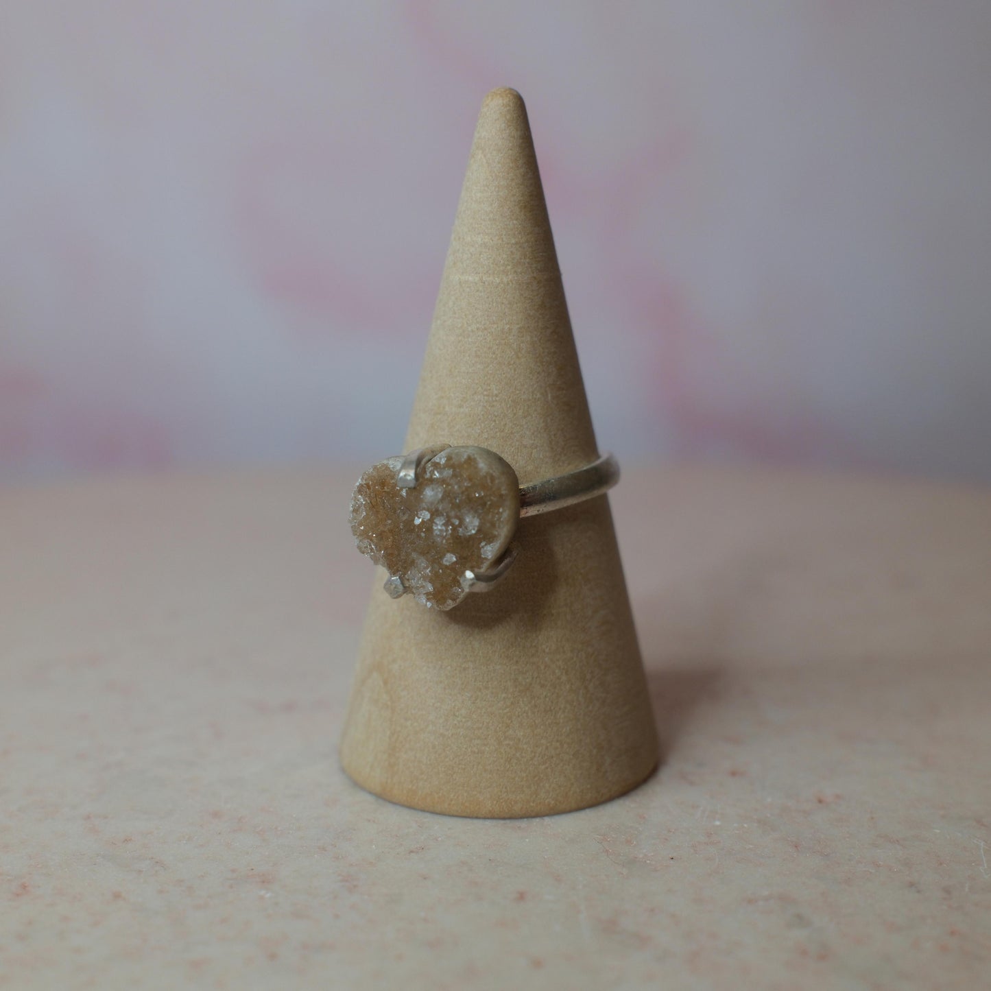 Druzy kvarts ring, guld (A) Spiritana