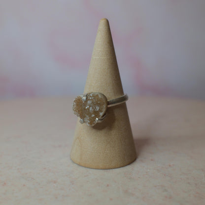 Druzy kvarts ring, guld (A) Spiritana