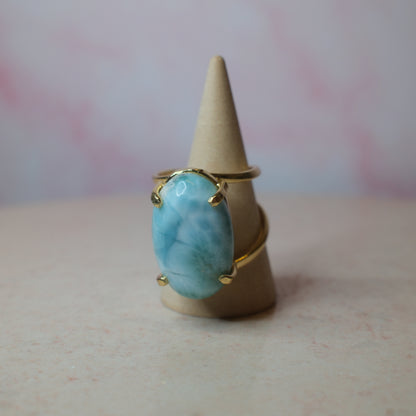 Larimar ring, guld (H) Spiritana