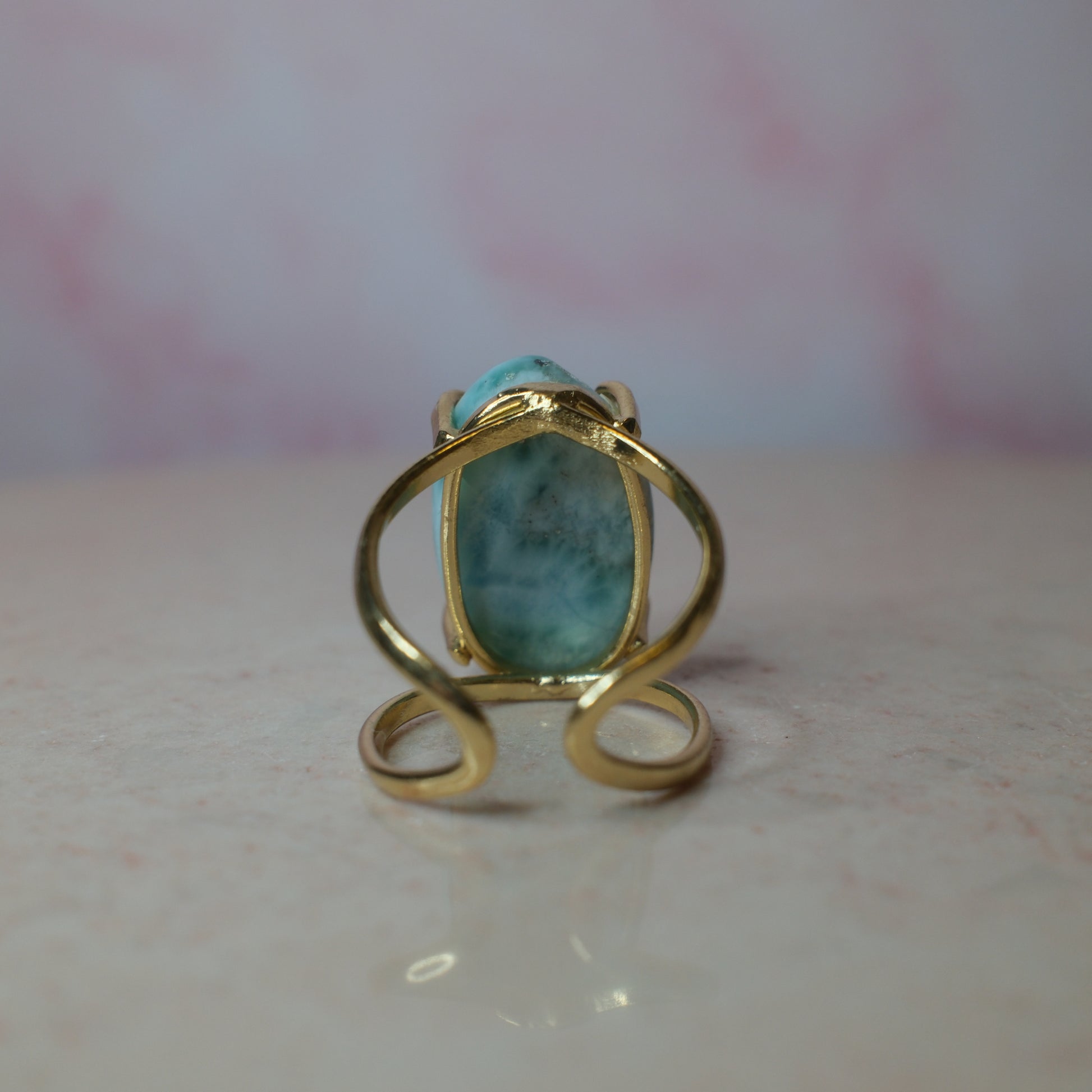 Larimar ring, guld (H) Spiritana