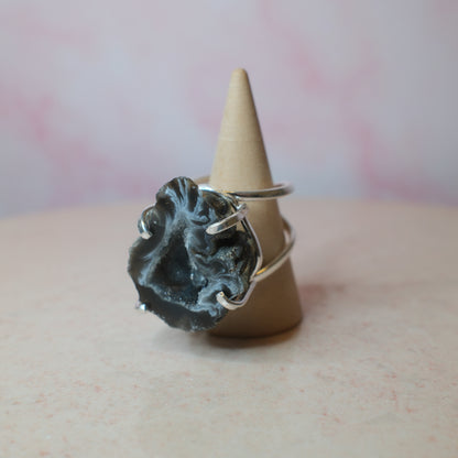 Agatgeod ring, silver (B) Spiritana