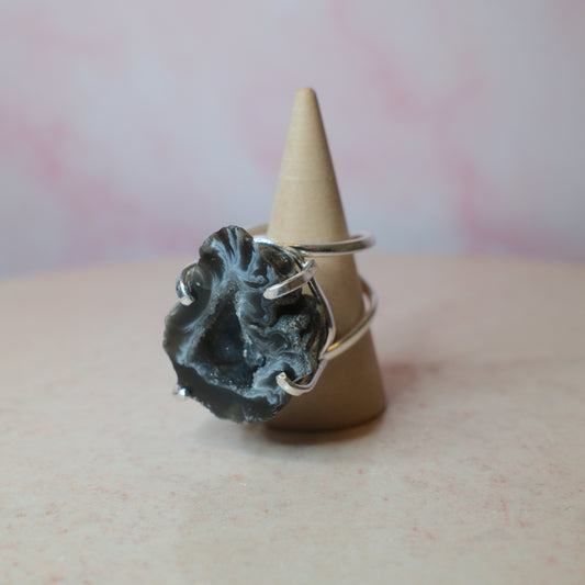 Agatgeod ring, silver (B) Spiritana