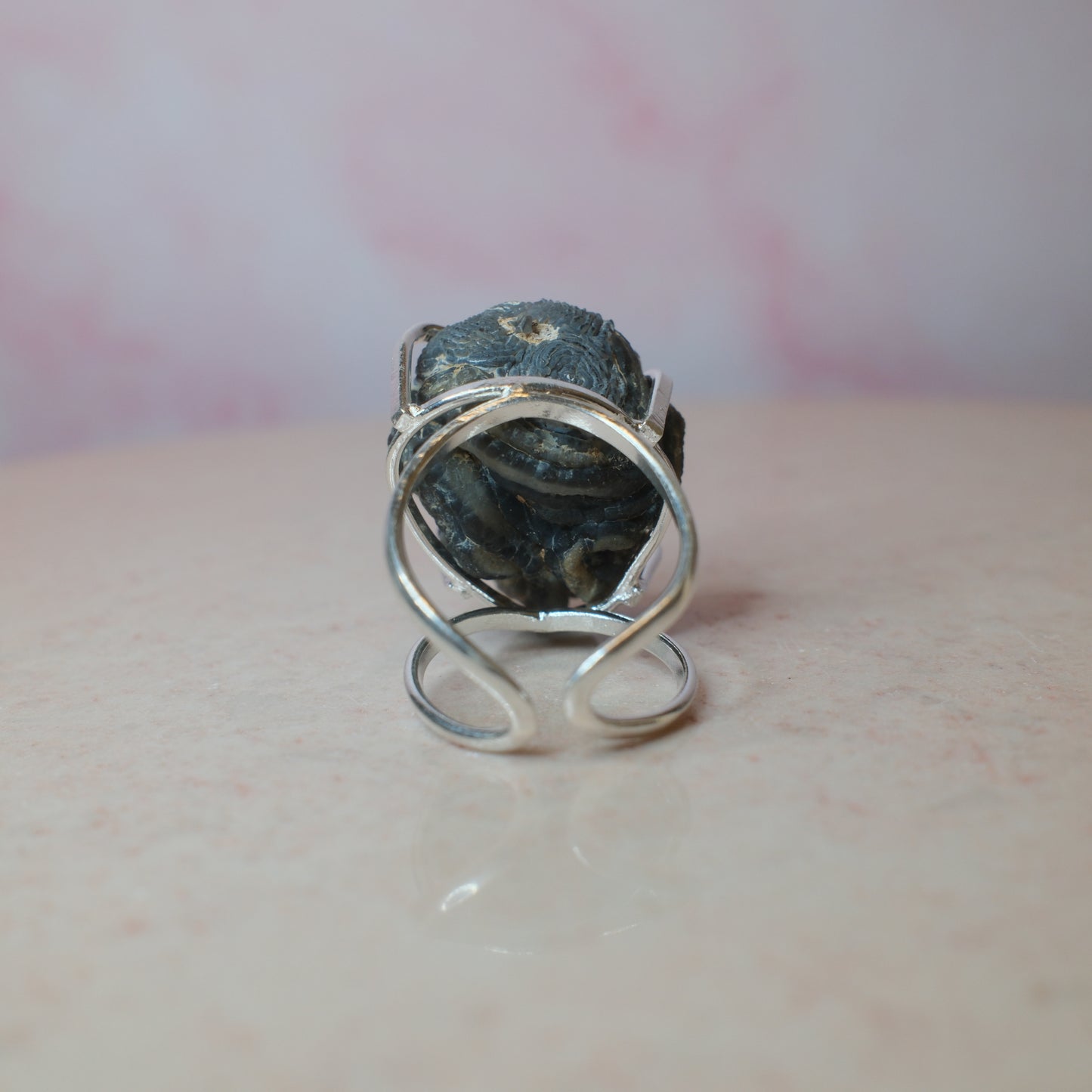 Agatgeod ring, silver (B) Spiritana