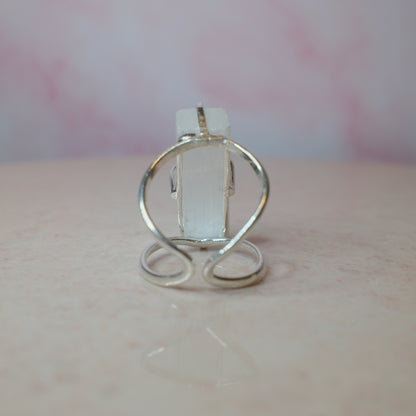 Selenit ring, silver (D) Spiritana