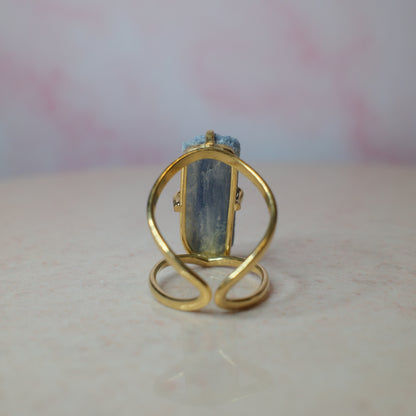 Kyanit ring, guld (D) Spiritana