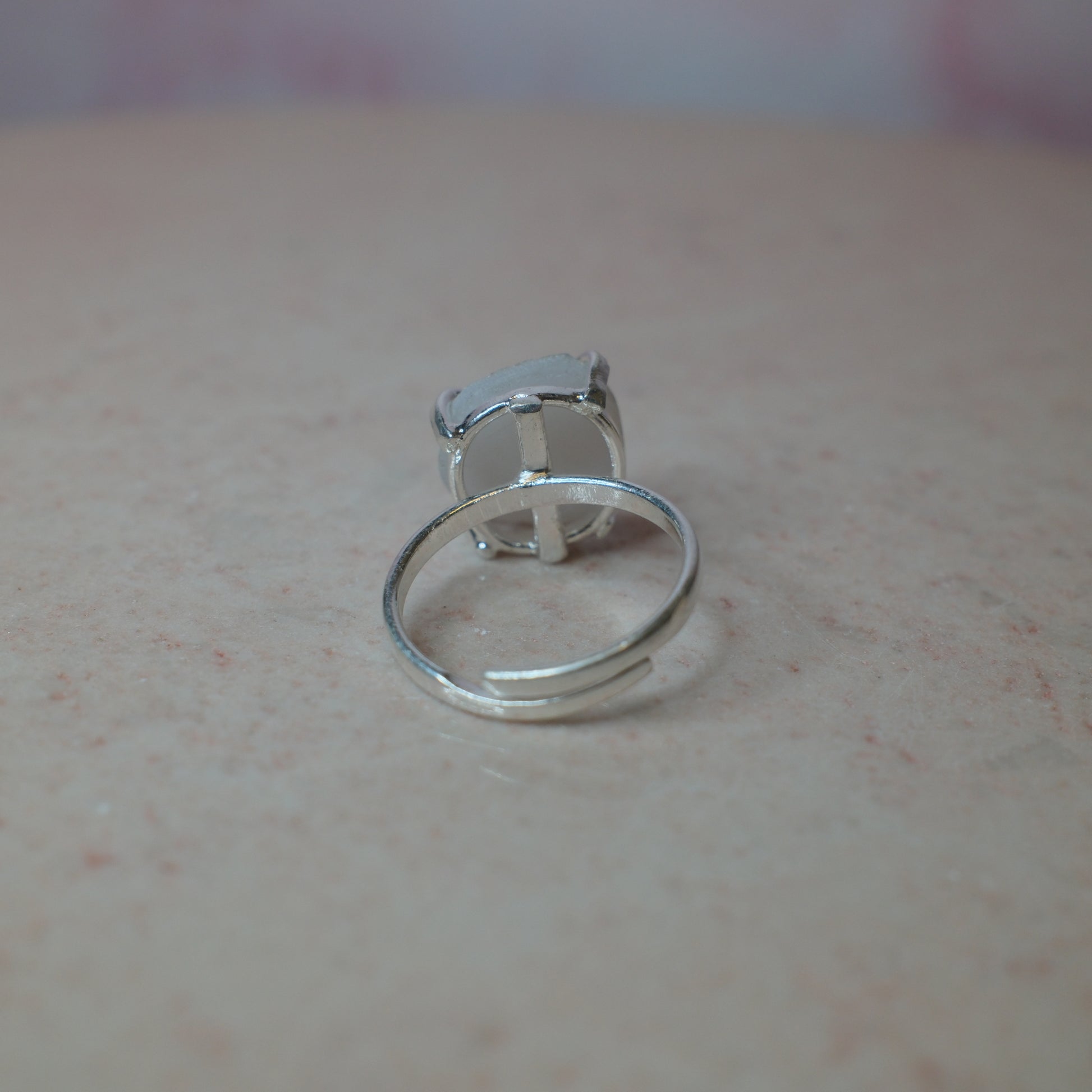 Druzy kvarts ring, silver (C) Spiritana