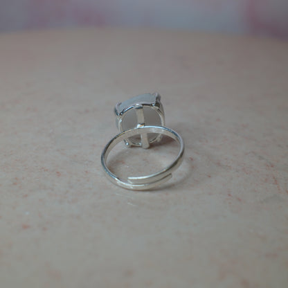 Druzy kvarts ring, silver (C) Spiritana