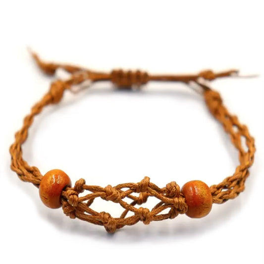 Armband till kristaller, brun