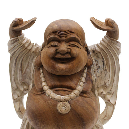Handskuren Buddha - 40 cm (Hands Up)
