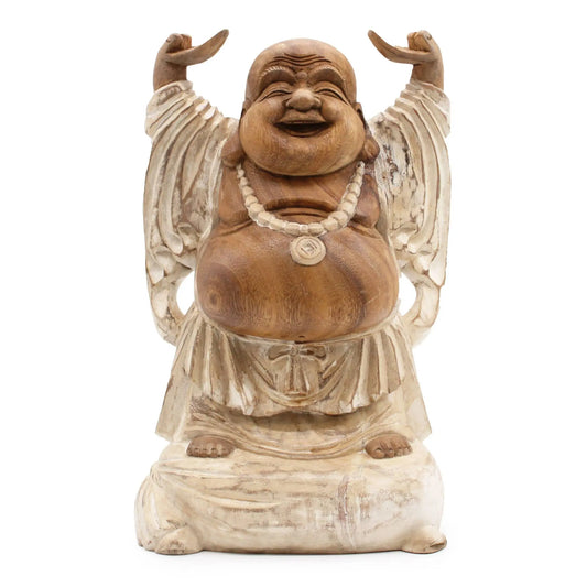 Handskuren Buddha - 40 cm (Hands Up) Spiritana