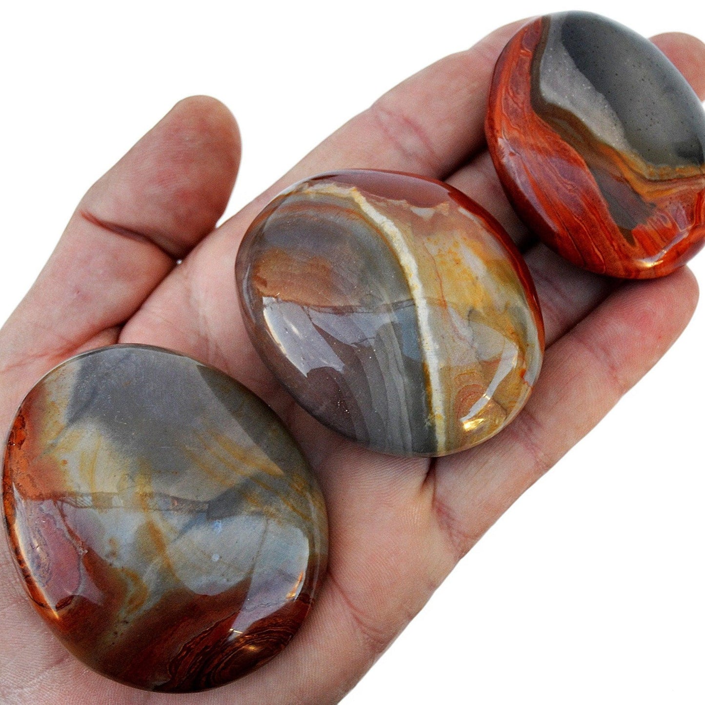 Polykrom Jaspis Handsten, Trumlad