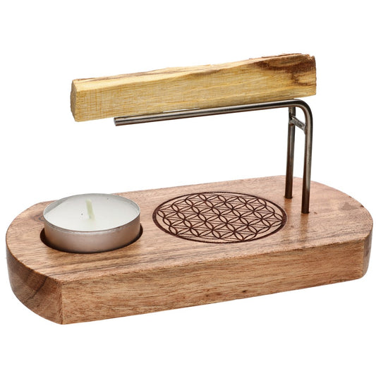 Palo Santo Hållare, Livets Blomma